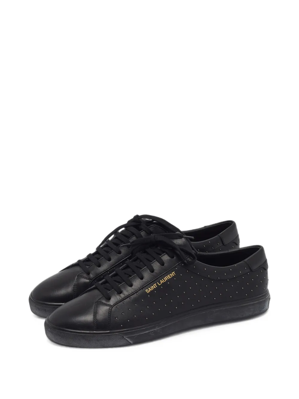 Saint Laurent Pre-Owned baskets Andy à détail de clous - Noir Saint Laurent Pre-Owned baskets Andy à détail de clous - Noir