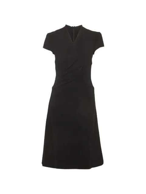 Ralph Lauren Vintage vestido midi drapeado con cuello en V
