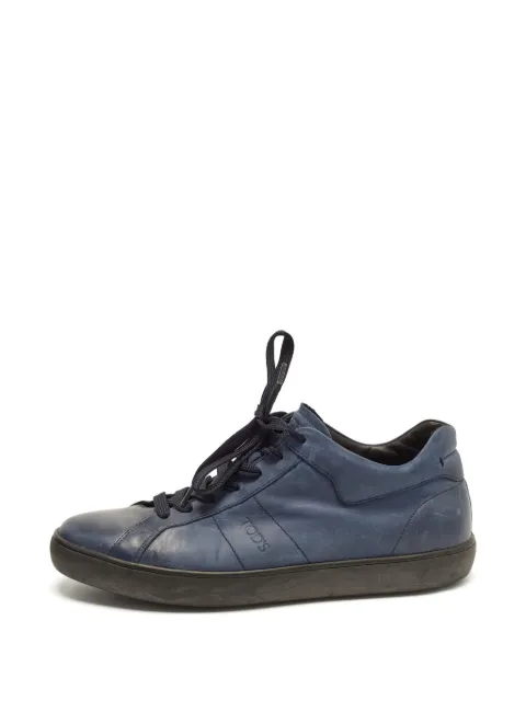 Tod's Vintage sneakers i læder med snøre