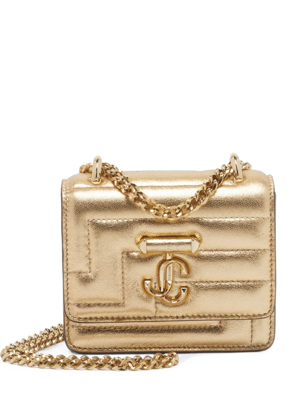 Jimmy Choo Pre-Owned micro Avenue Quad cross-body bag - Gold