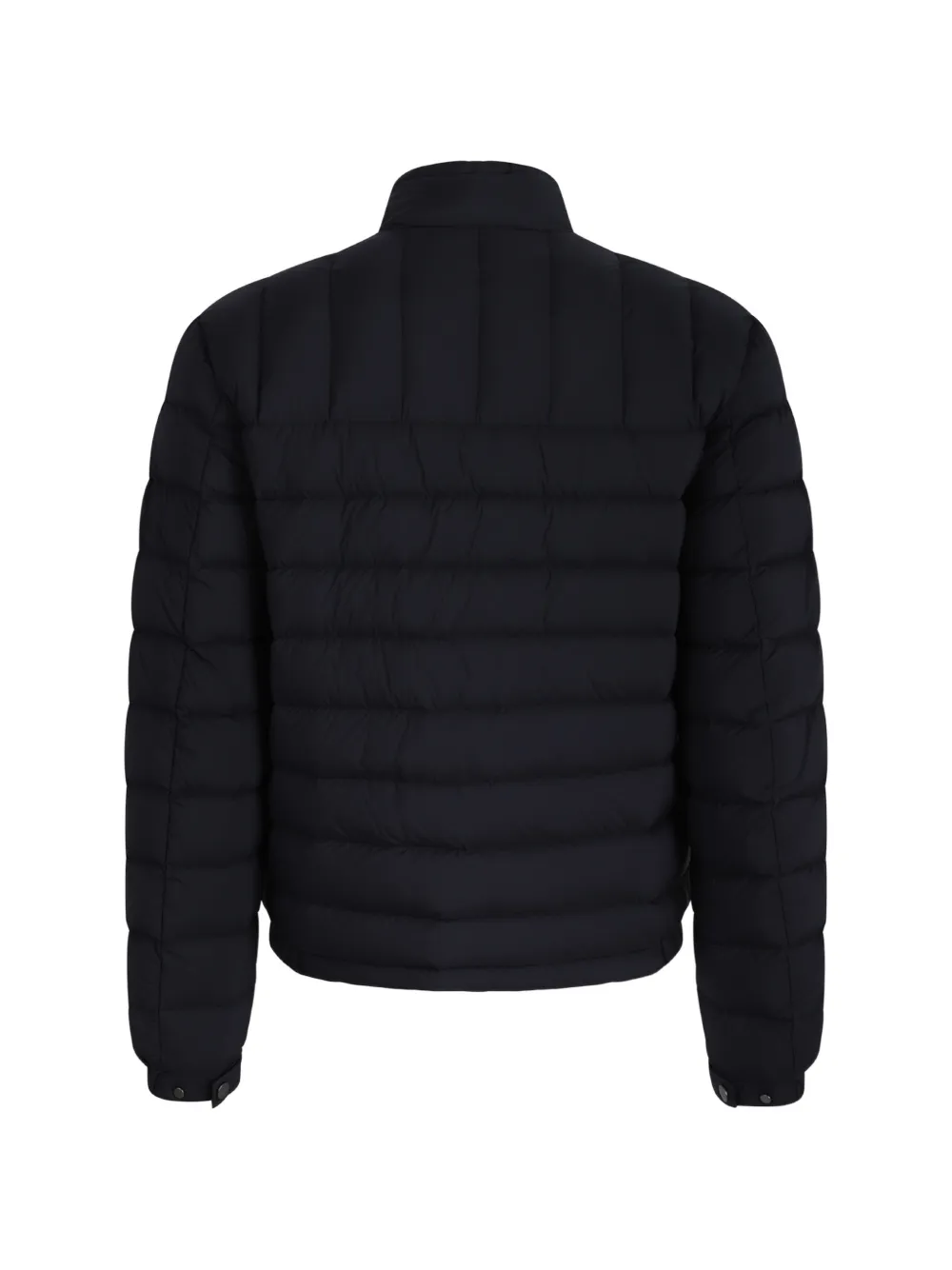 Add quilted zip-up jacket Blauw