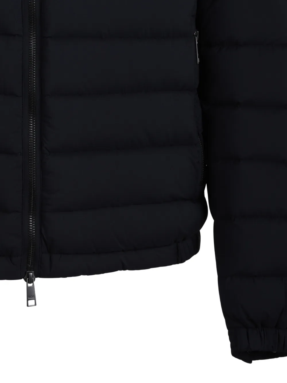 Add quilted zip-up jacket Blauw