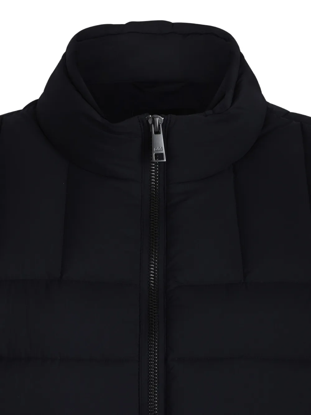 Add quilted zip-up jacket Blauw