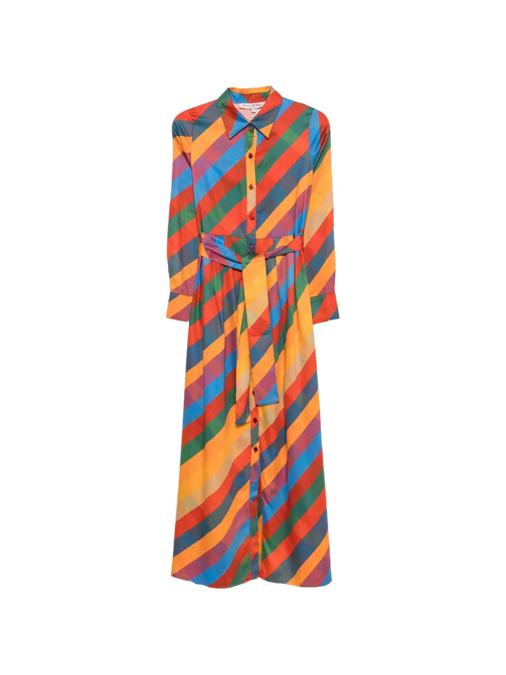 CONNOR&BLAKE diagonal-stripe maxi dress