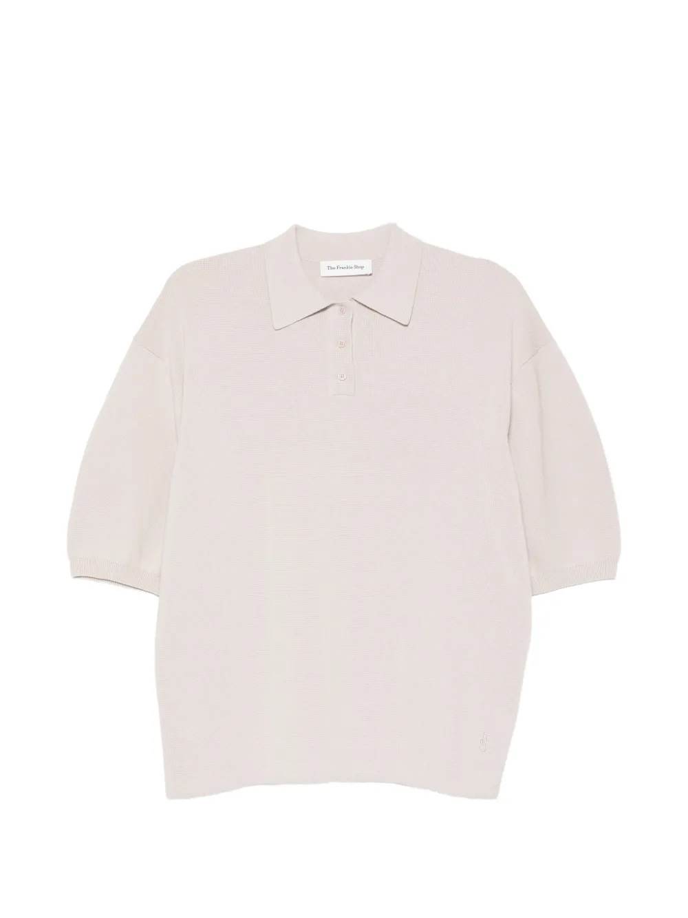 The Frankie Shop Nola short-sleeve polo shirt - Grigio
