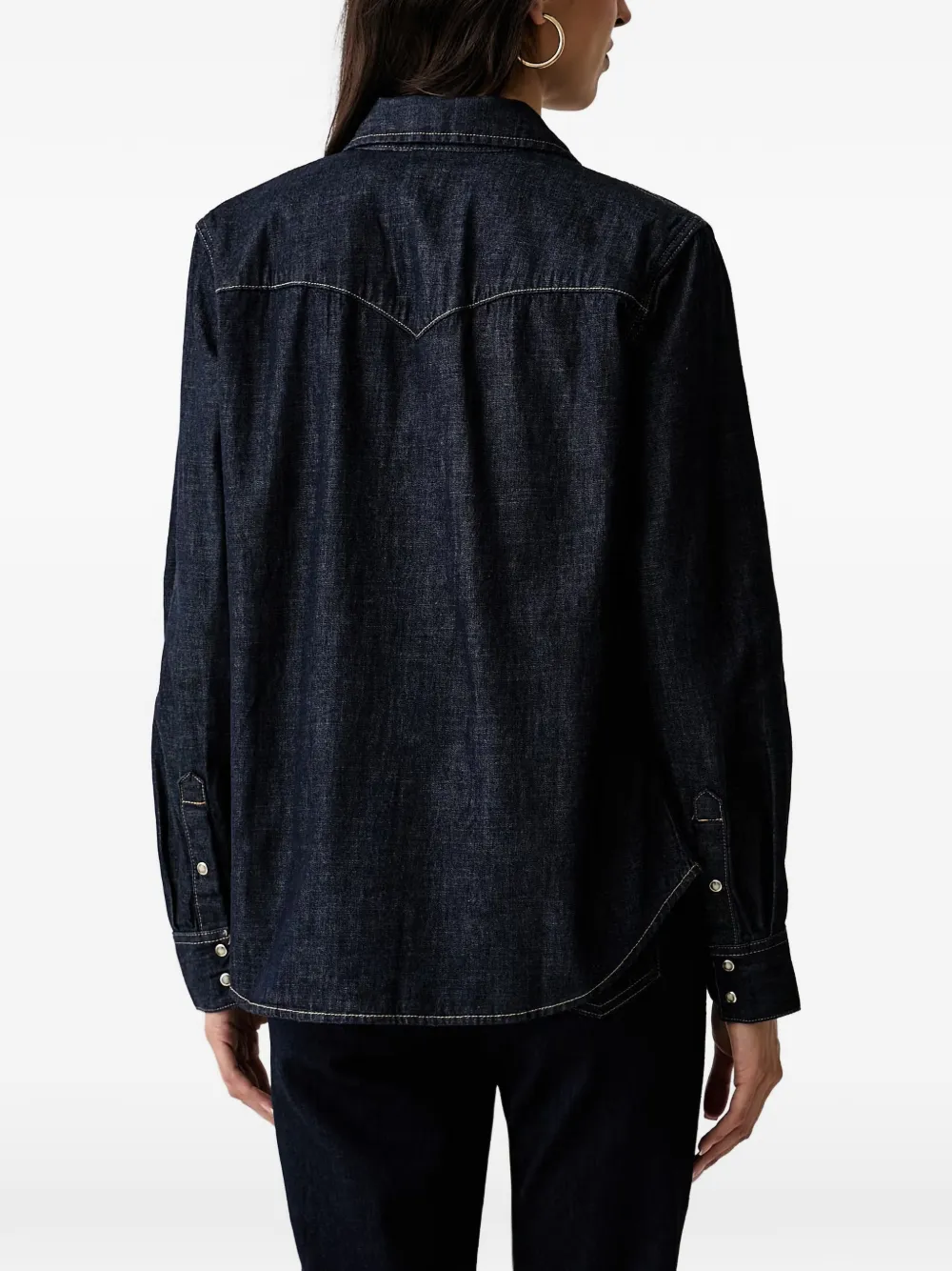 Levi's western-style denim shirt Blauw