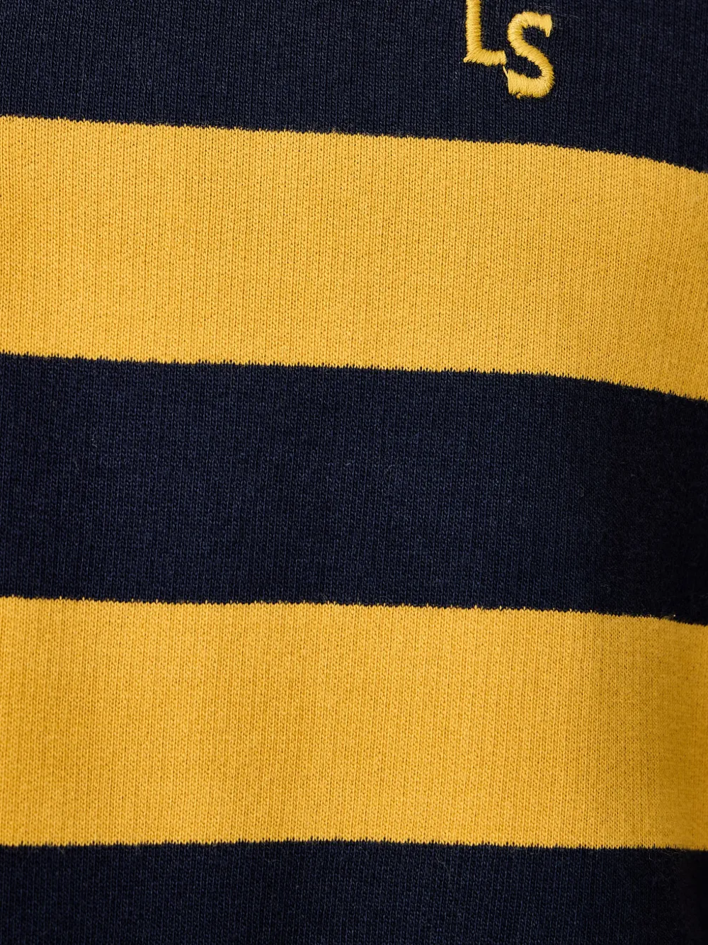 Levi's Cameron striped quarter-zip sweater Geel