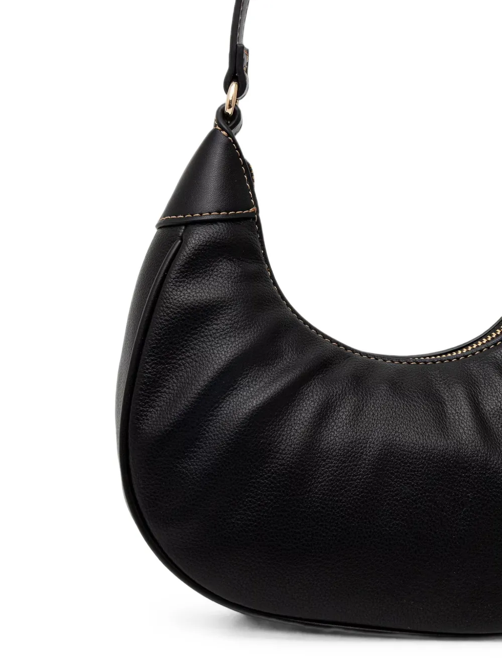 LIU JO studded pebbled-effect shoulder bag Zwart