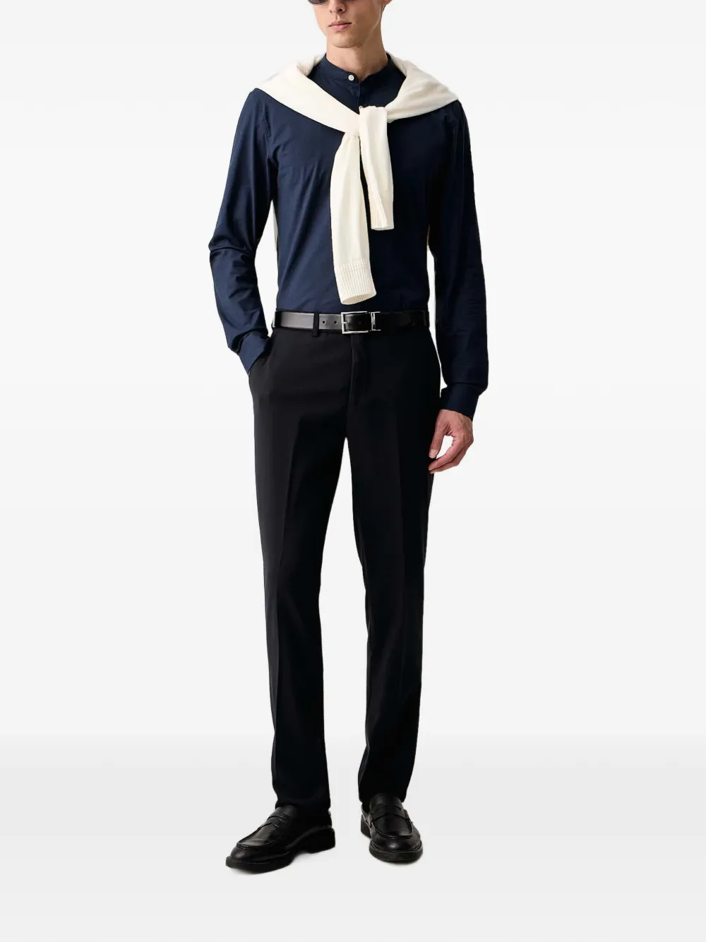 Lindbergh Oxford overhemd met lange mouwen Blauw