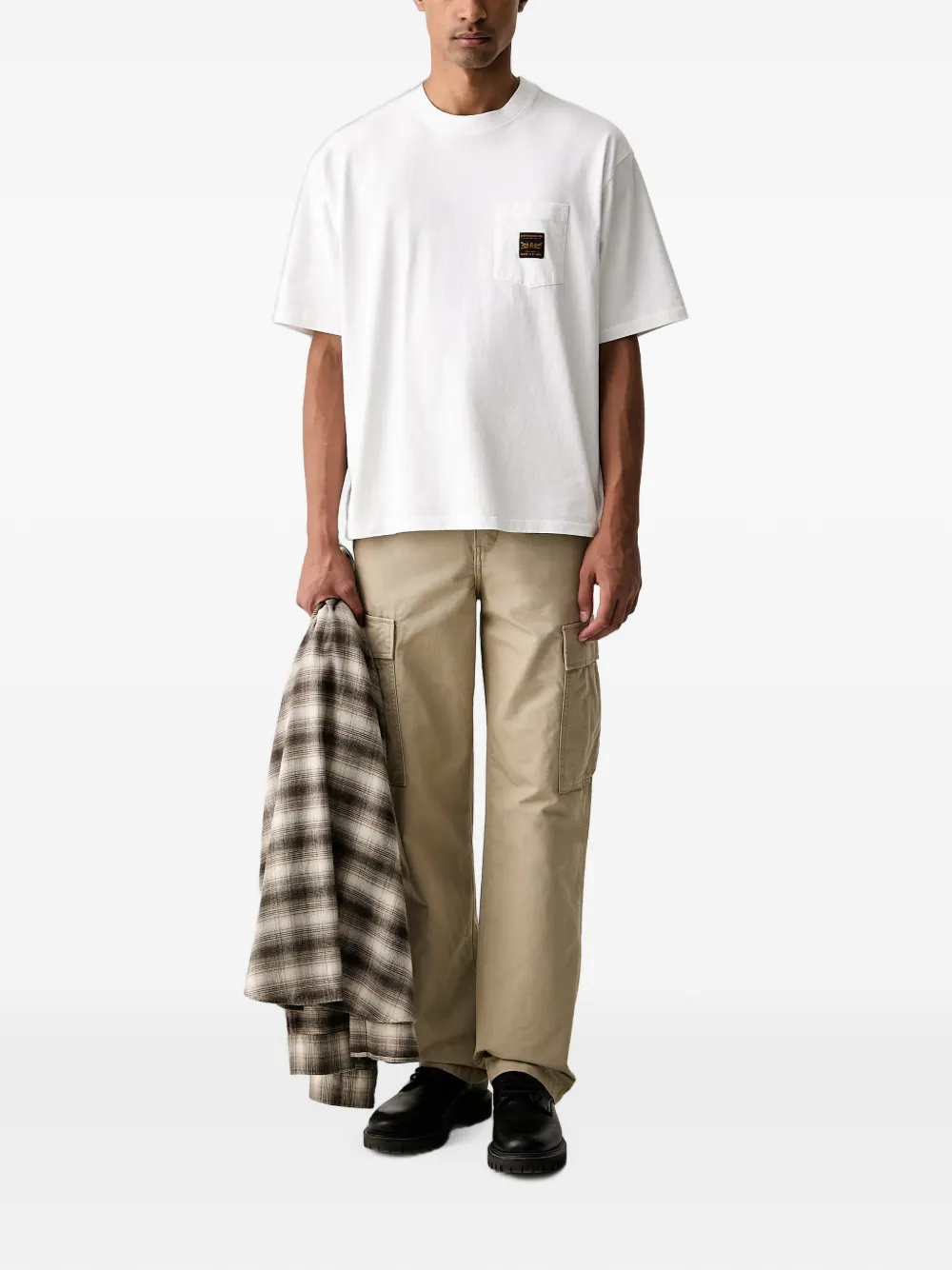 Levi's Cargo broek met logopatch Beige