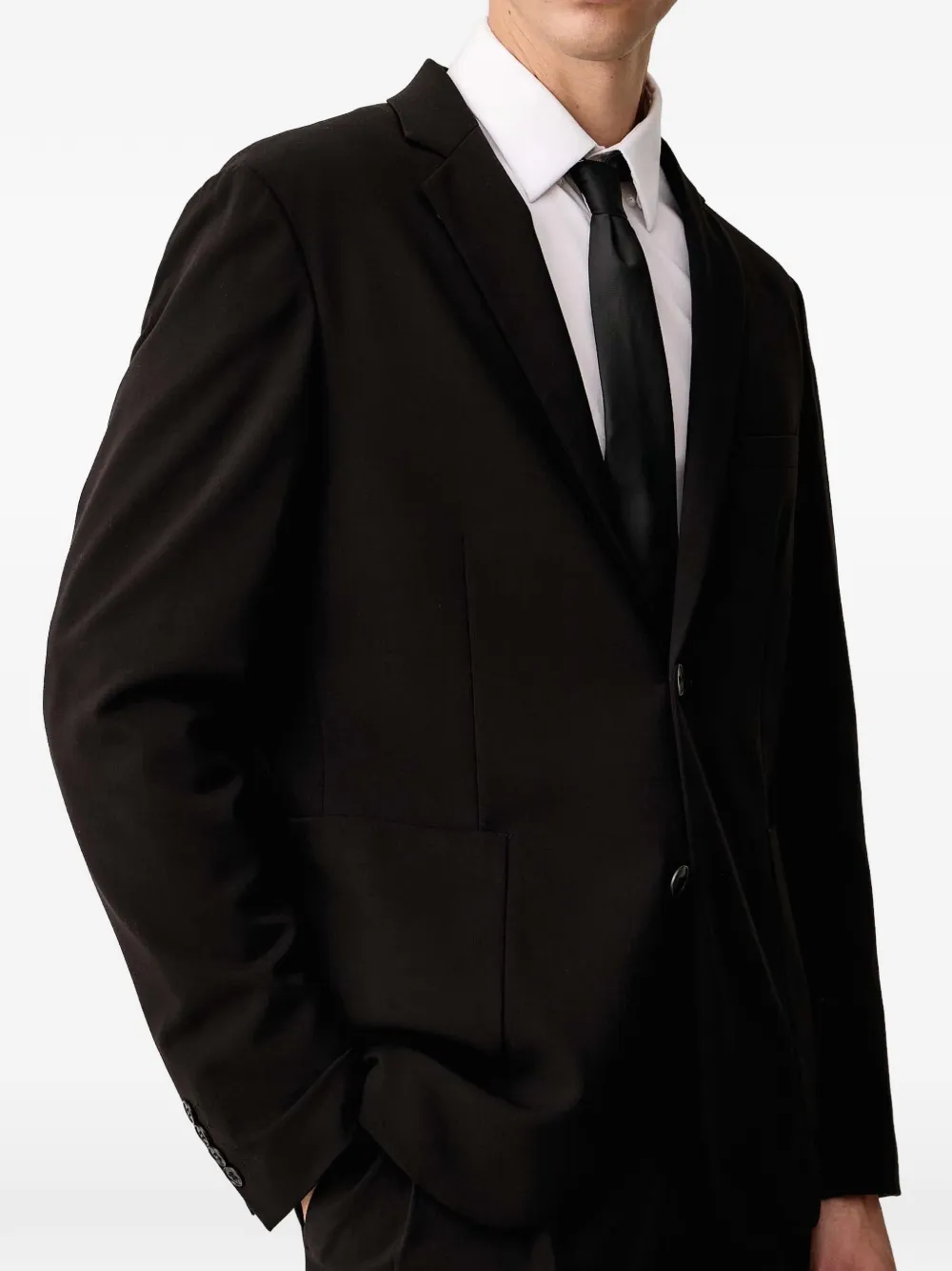 Lindbergh Blazer met enkele rij knopen Zwart