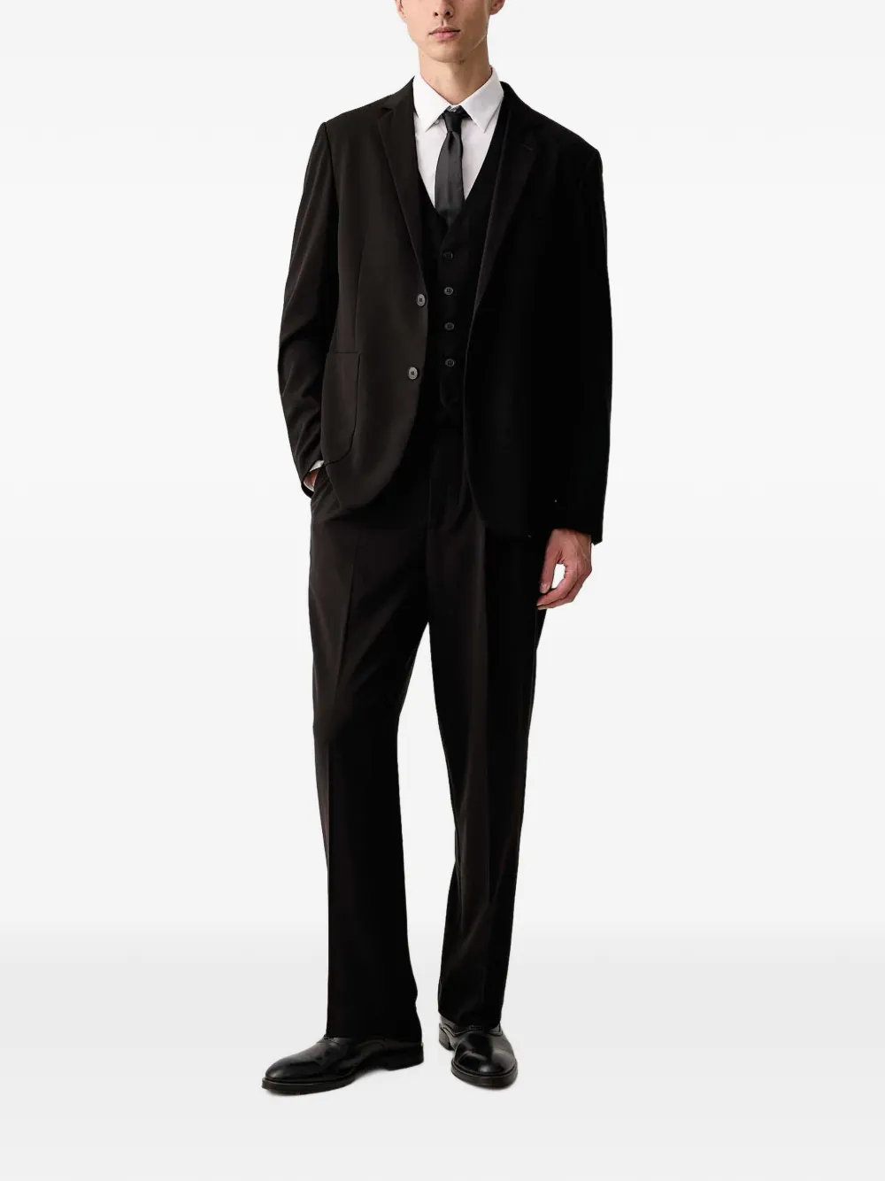 Lindbergh Blazer met enkele rij knopen Zwart
