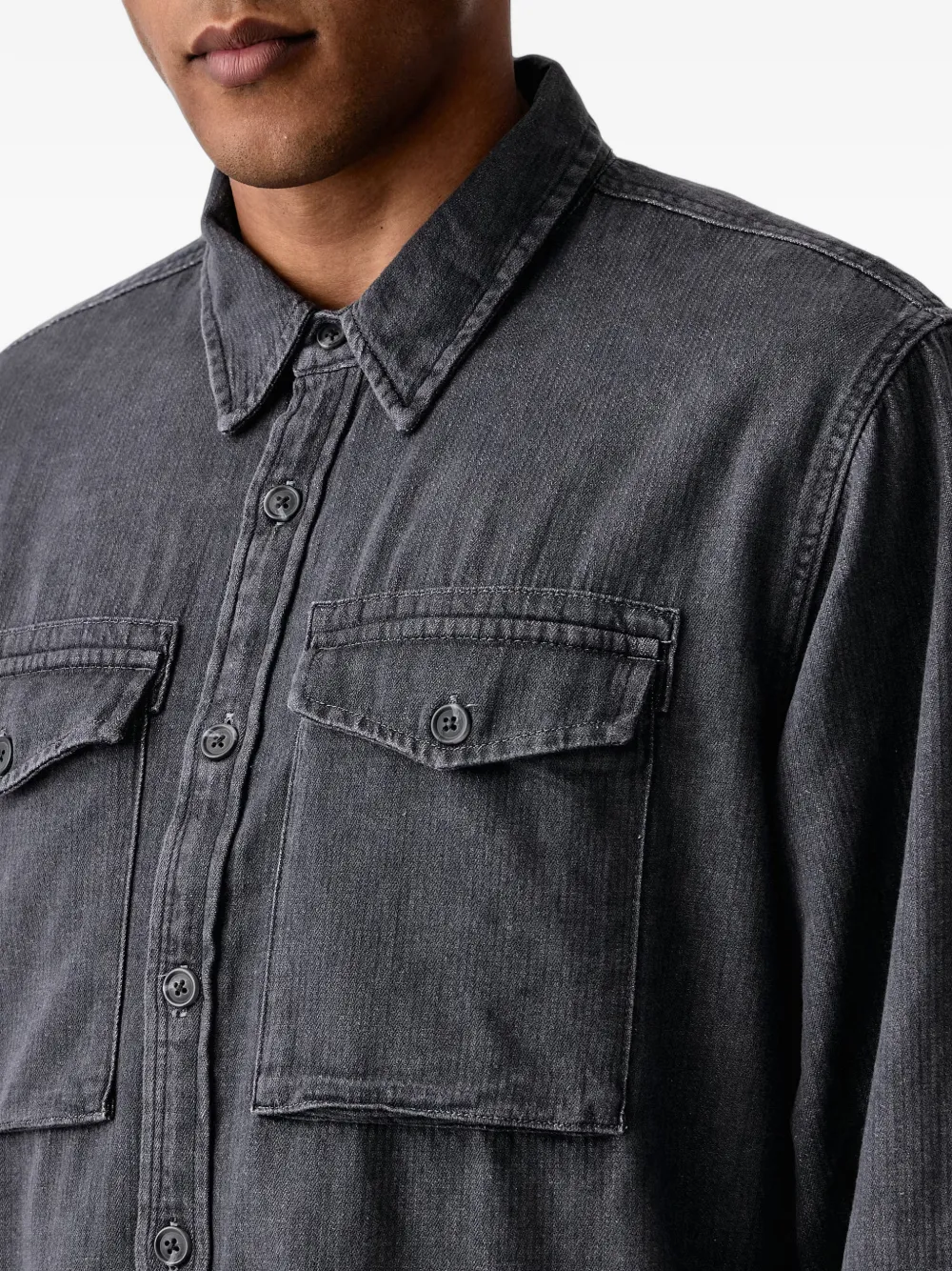 Levi's button-up pocket-detail shirt Grijs