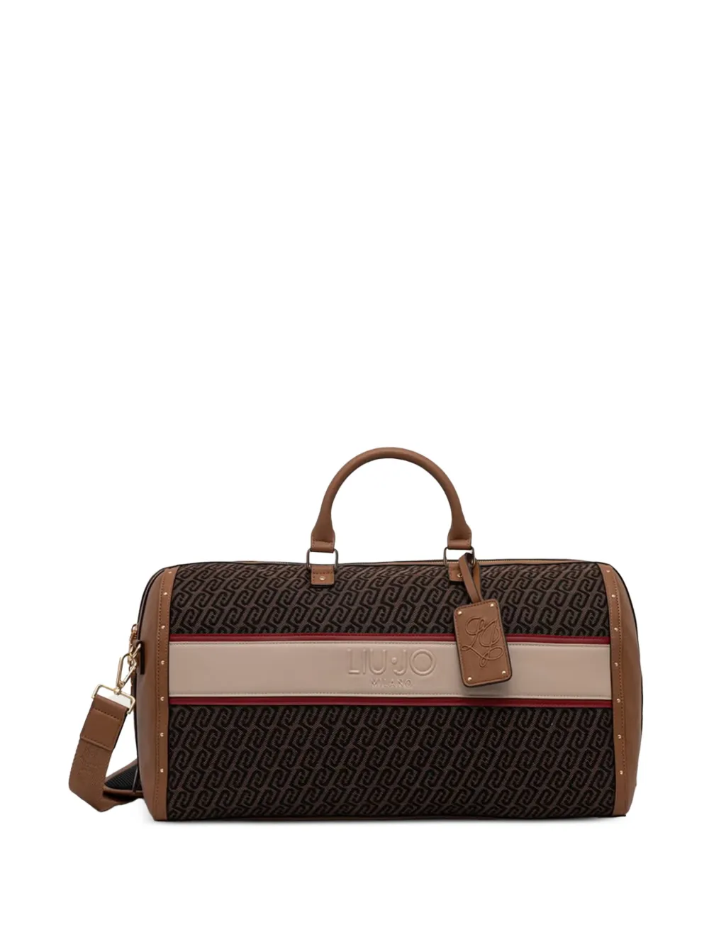 LIU JO jacquard travel duffel bag