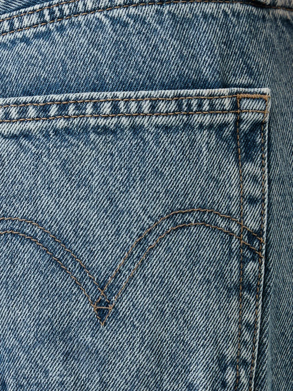 Levi's Middy jeans met wijde pijpen Blauw