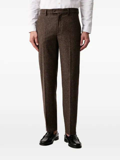 Lindbergh marl-effect tailored trousers