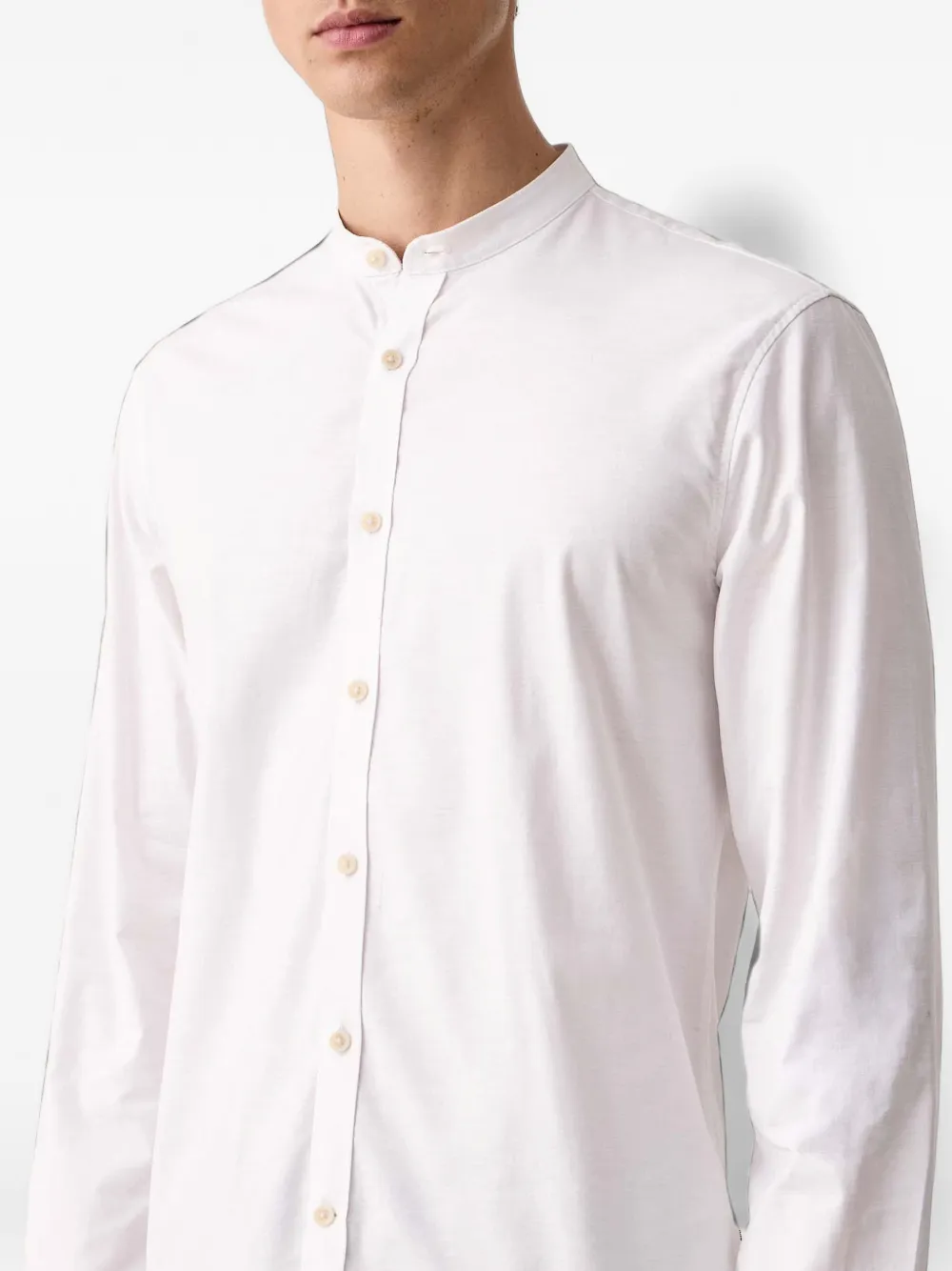 Lindbergh Oxford overhemd met lange mouwen Wit