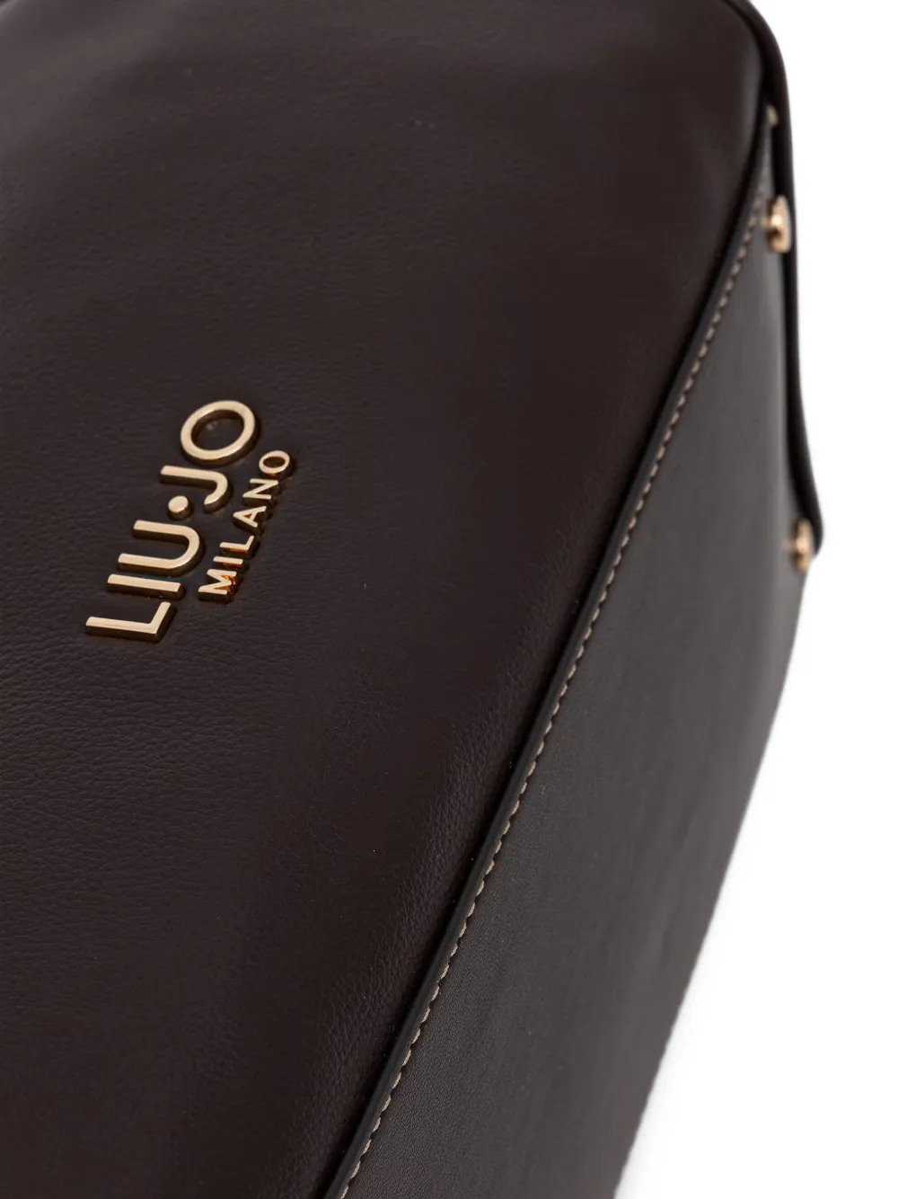LIU JO studded pebbled-effect hand bag Bruin