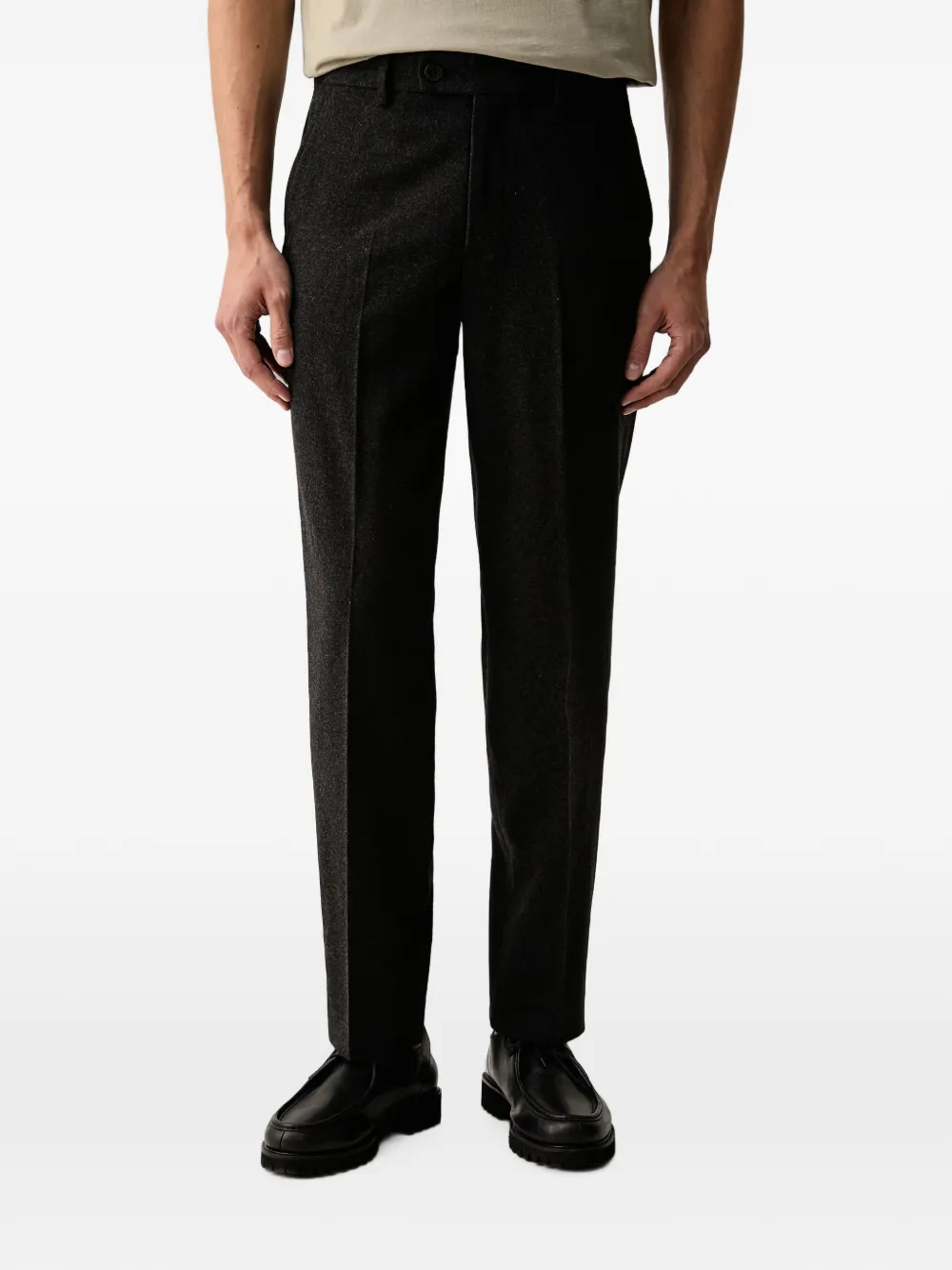 Lindbergh pressed-crease straight-leg trousers