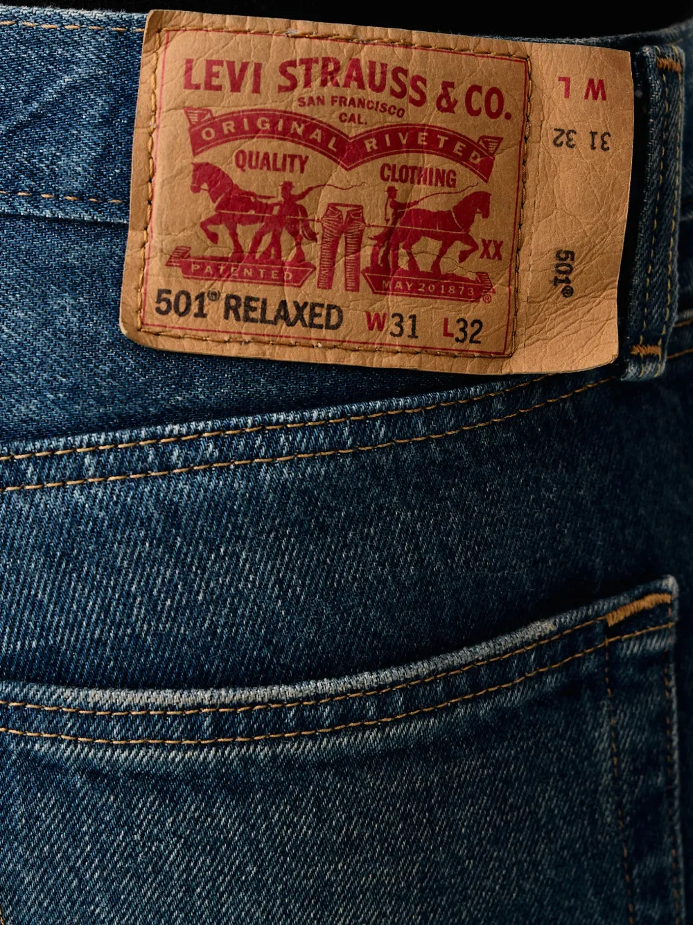 Levi's 501 Relaxed jeans Blauw