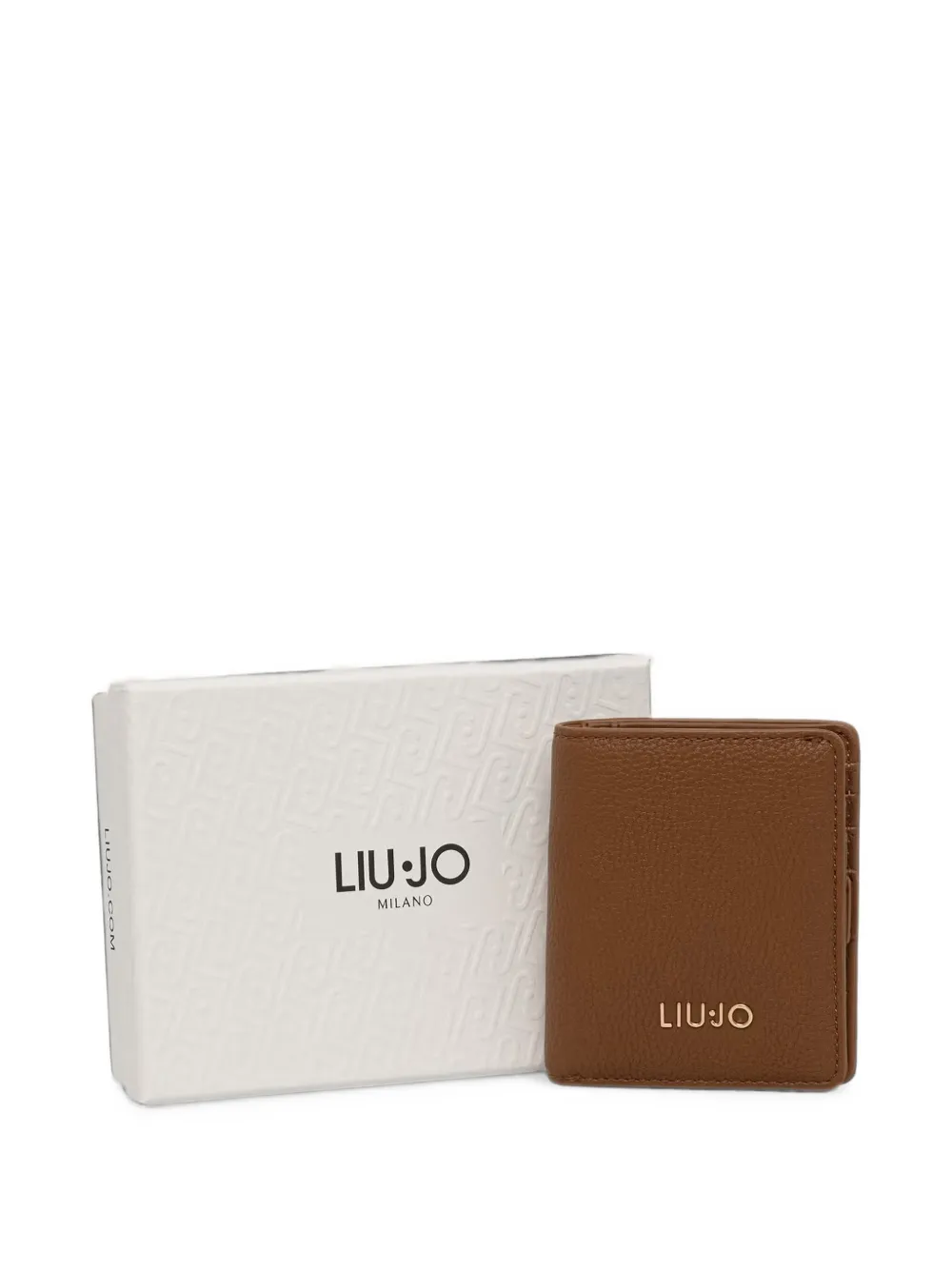 LIU JO Portemonnee met logoplakkaat Bruin