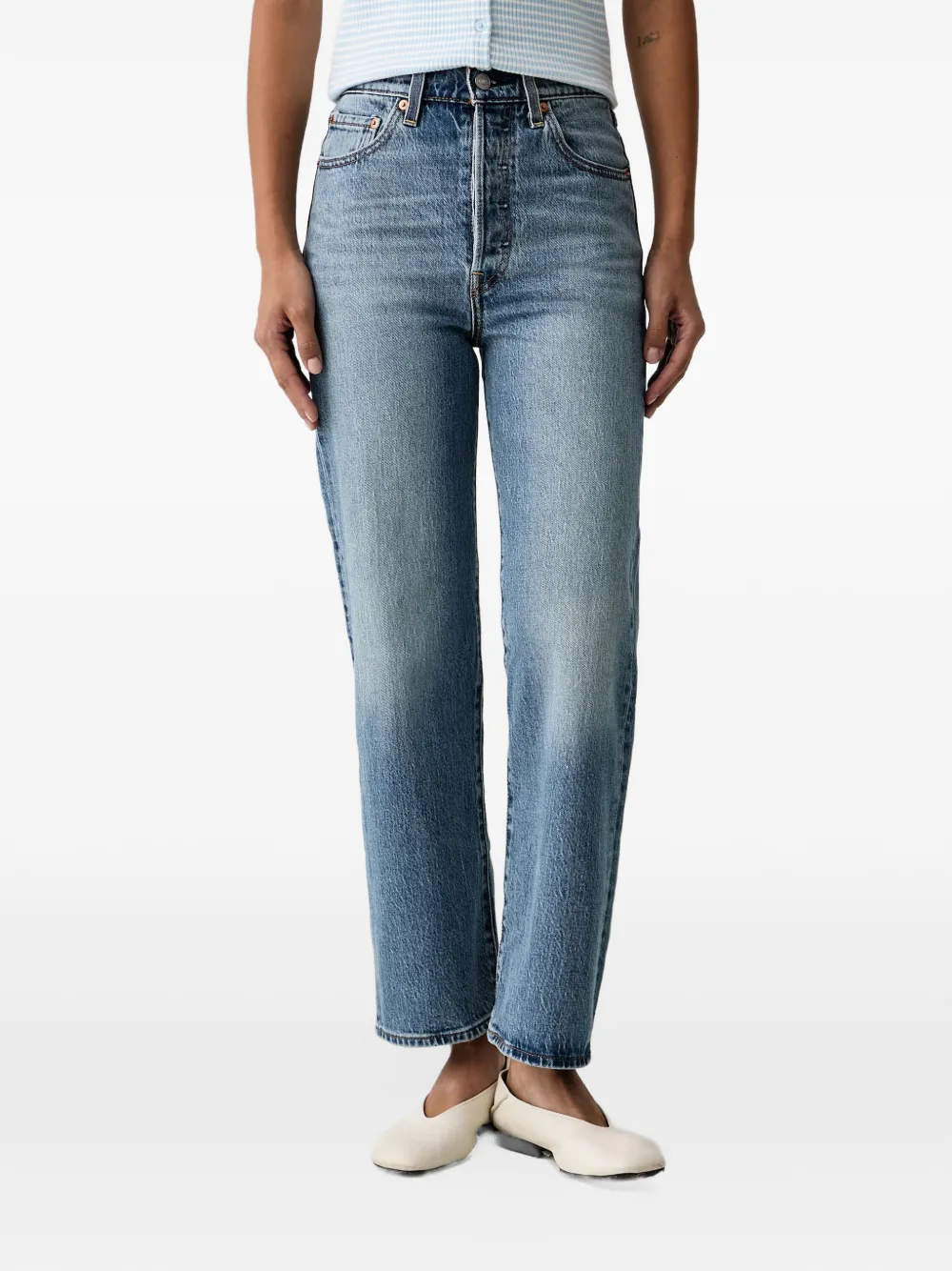 Levi's 722 high-rise straight-leg jeans - Blu