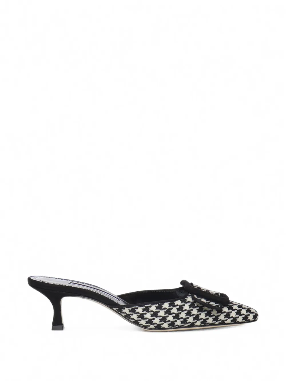 Manolo Blahnik Maysale houndstooth mules