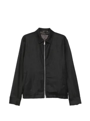 Emporio Armani レザージャケット | ブラック | FARFETCH JP