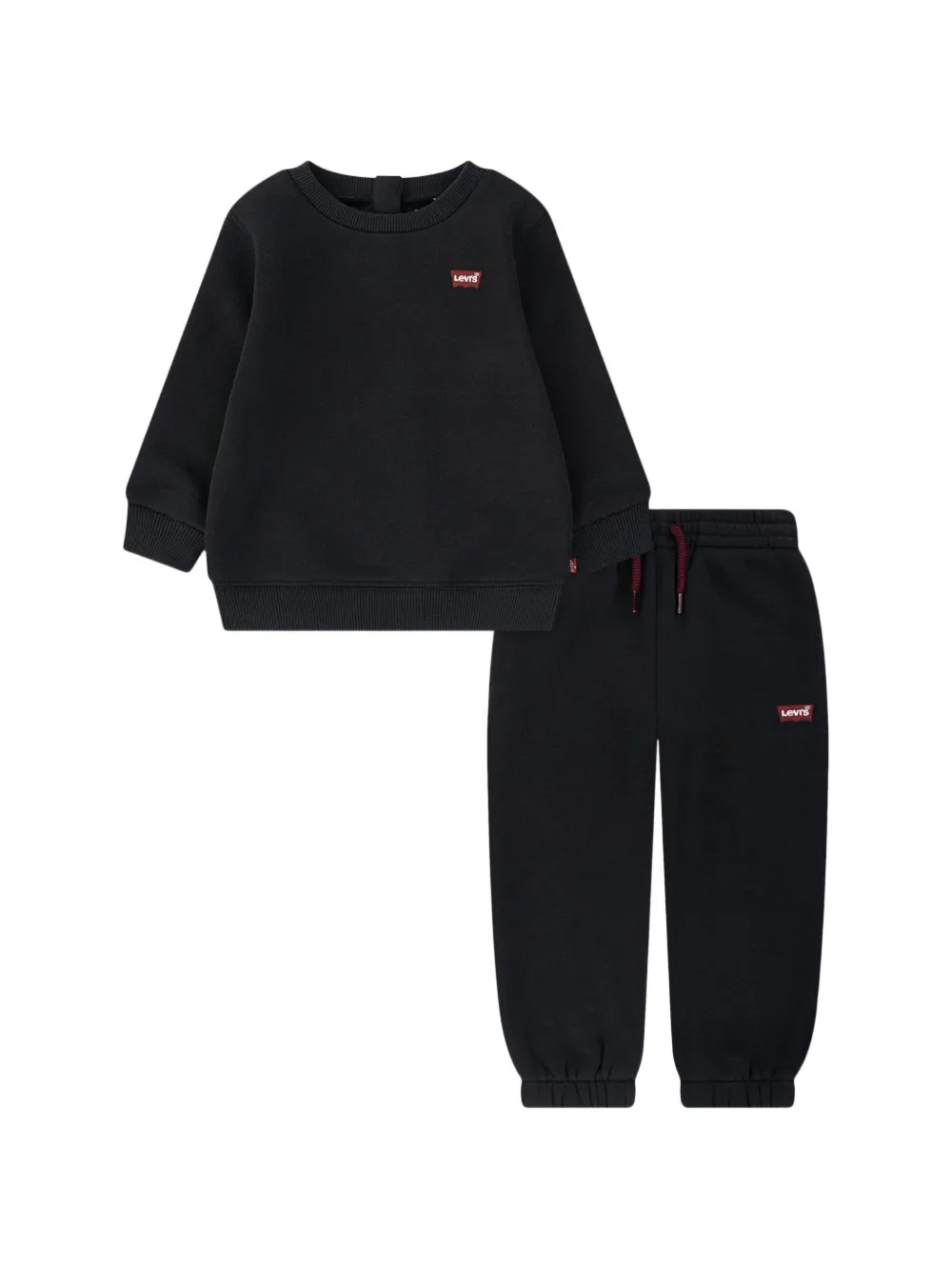 Levi's Kids logo-patch tracksuit set - Schwarz