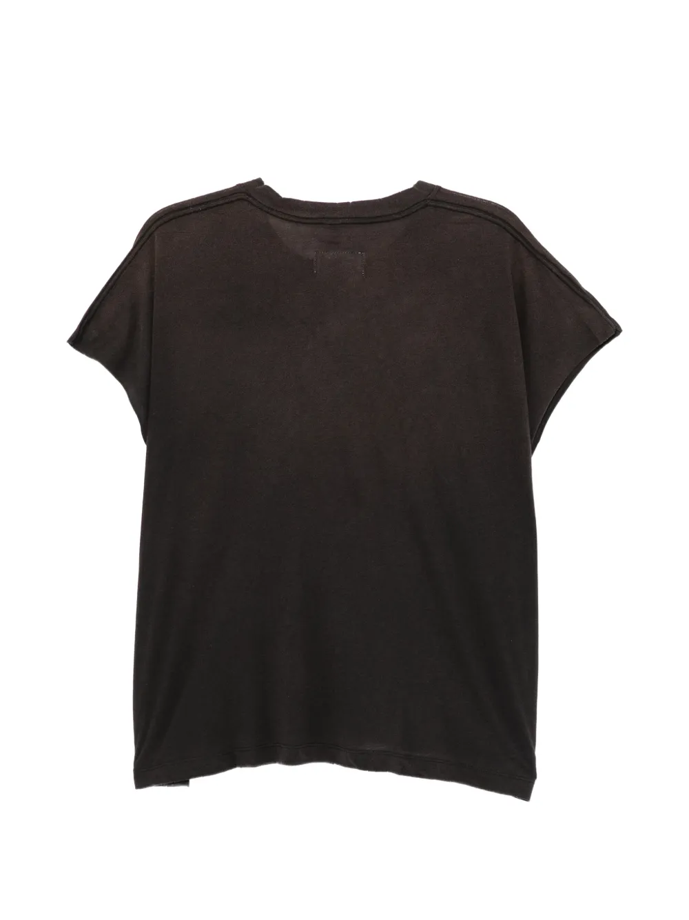 Doublet graphic-print cap-sleeve T-shirt Zwart