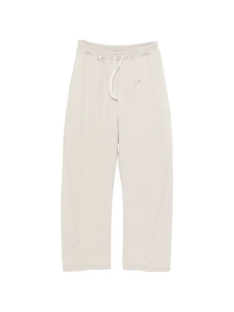Doublet drawstring distressed track pants