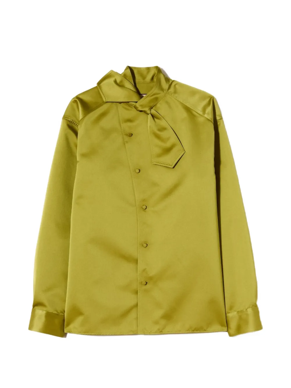 Plan C bow-detail long-sleeve shirt