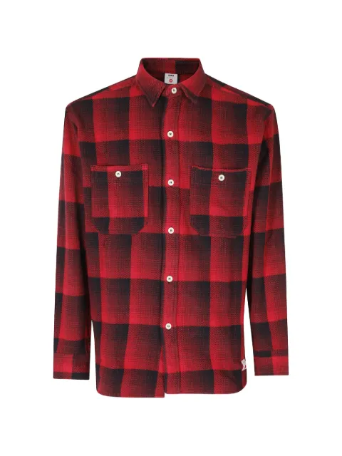 Edwin camisa Work de franela con motivo de cuadros