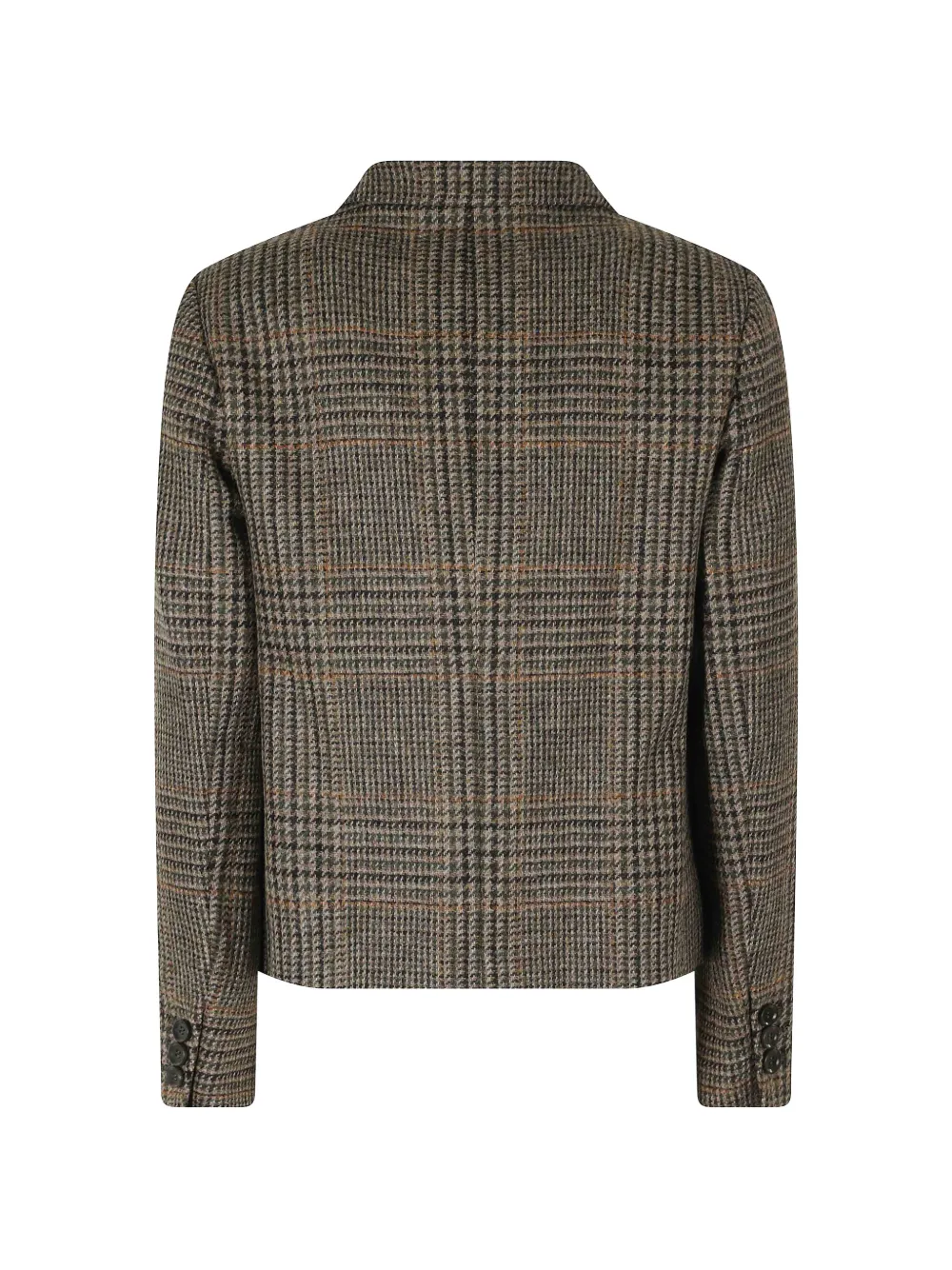 ASPESI check-pattern single-breasted jacket Groen