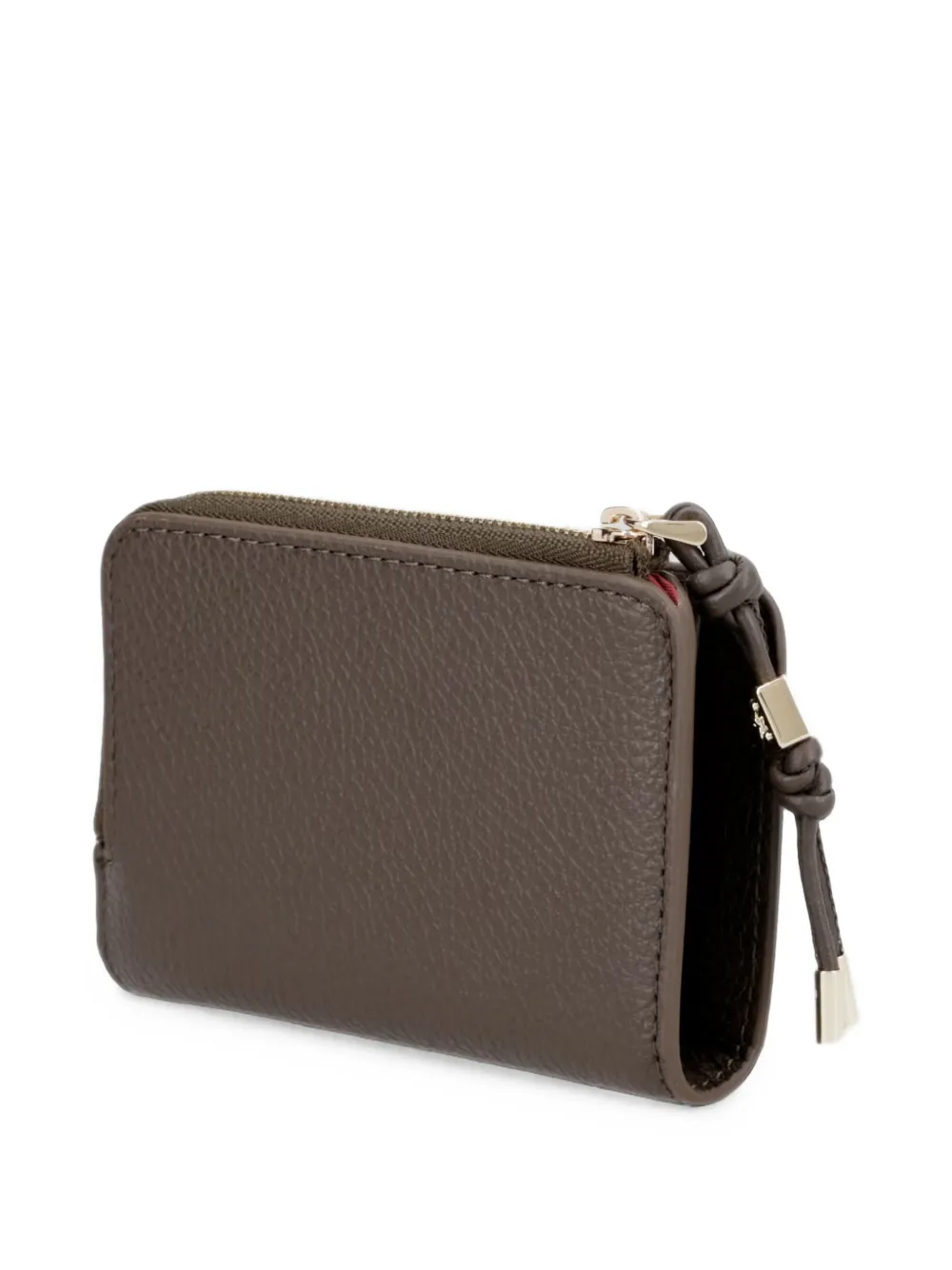 Coccinelle small Metallic leather wallet Bruin