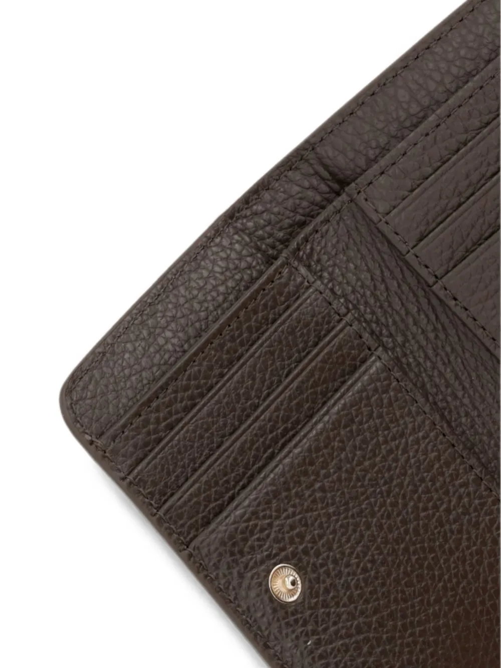 Coccinelle small Metallic leather wallet Bruin