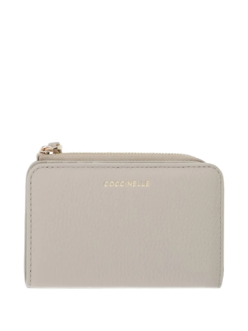 Coccinelle logo-print pebbled wallet - Toni neutri