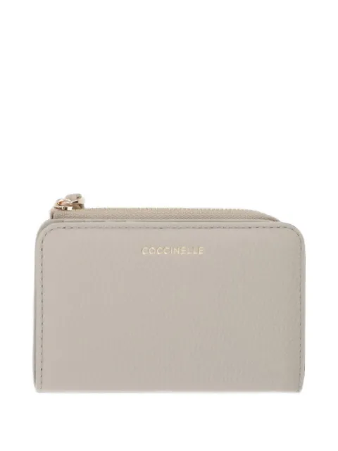 Coccinelle logo-print pebbled wallet