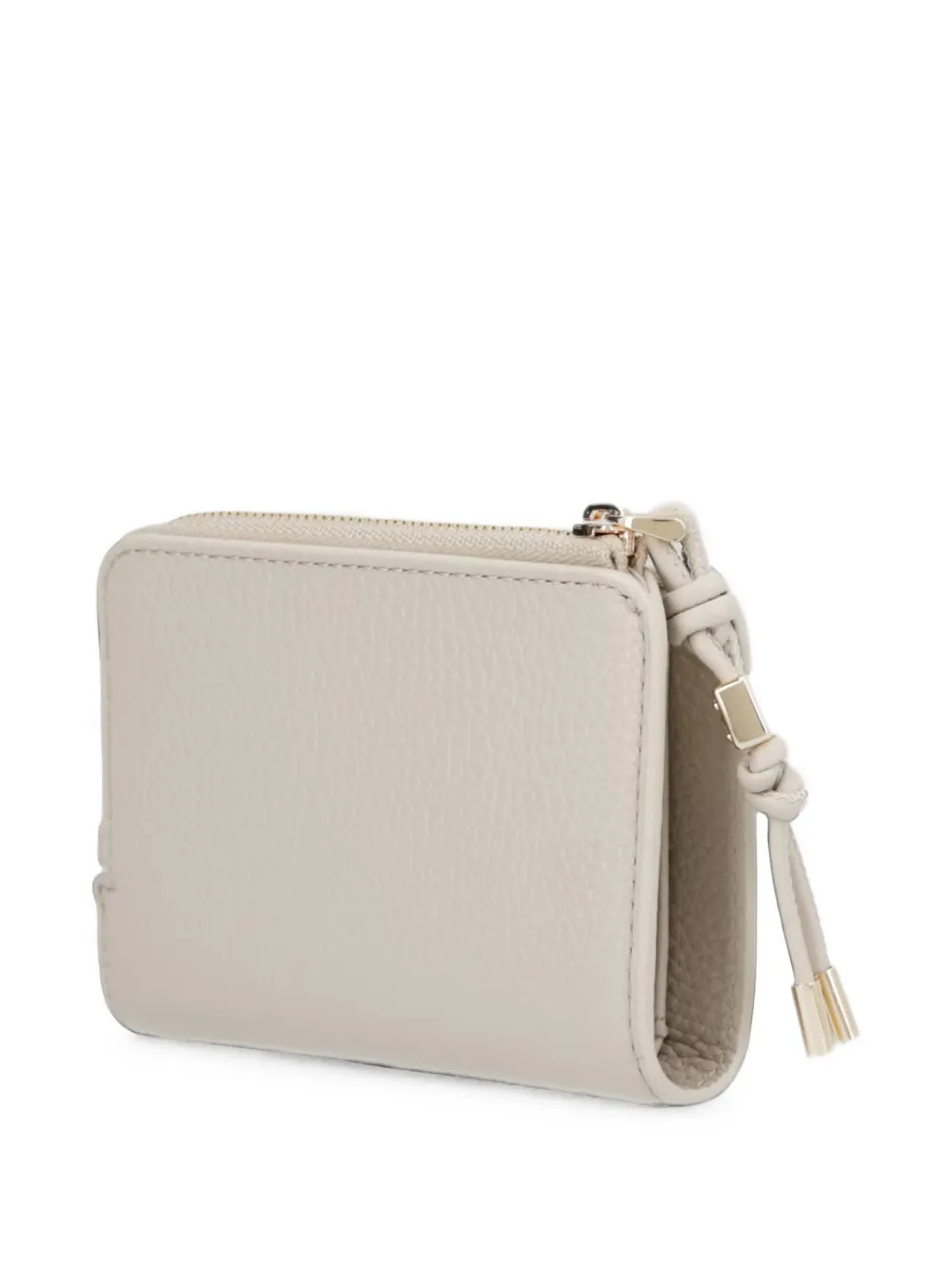 Coccinelle Portemonnee met textuur en logo-print Beige