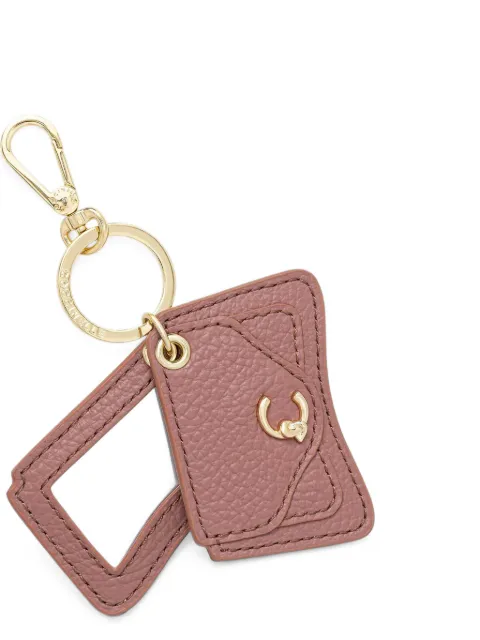 Coccinelle logo-plaque pebbled keyring