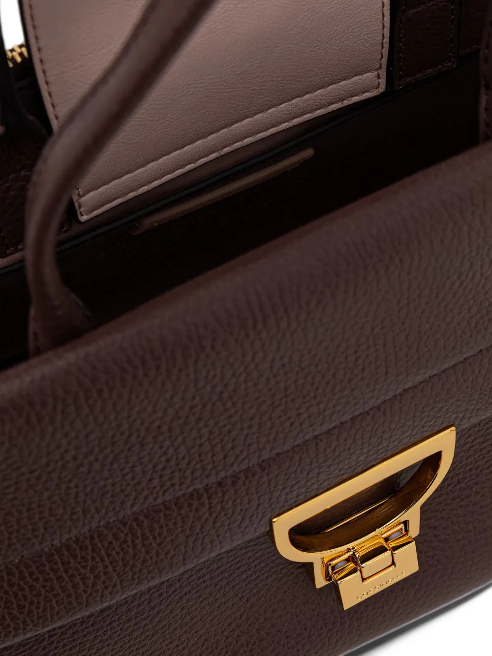 Coccinelle Arlettis leren shopper Rood