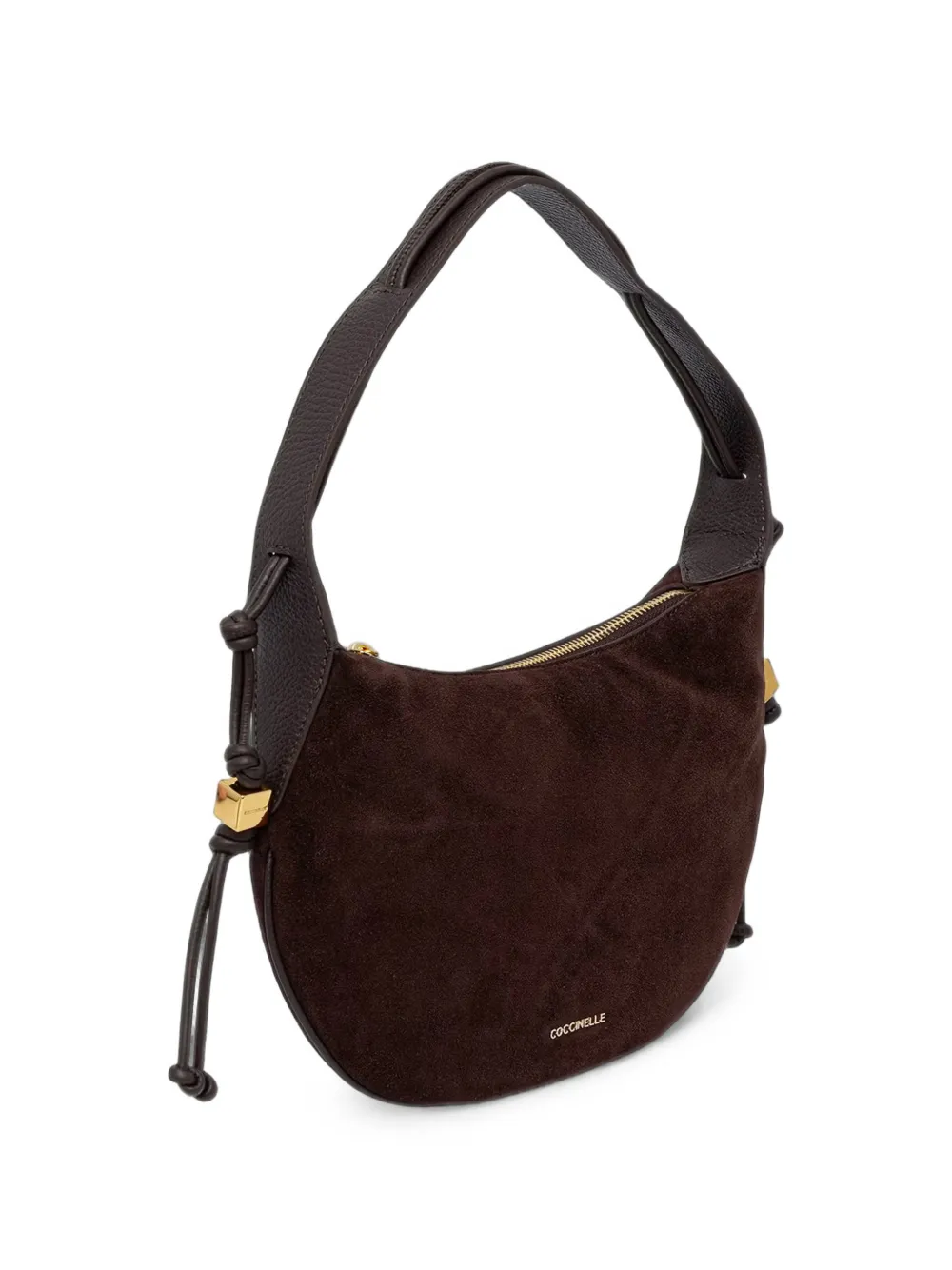 Coccinelle Kleine Thess suède shopper Bruin