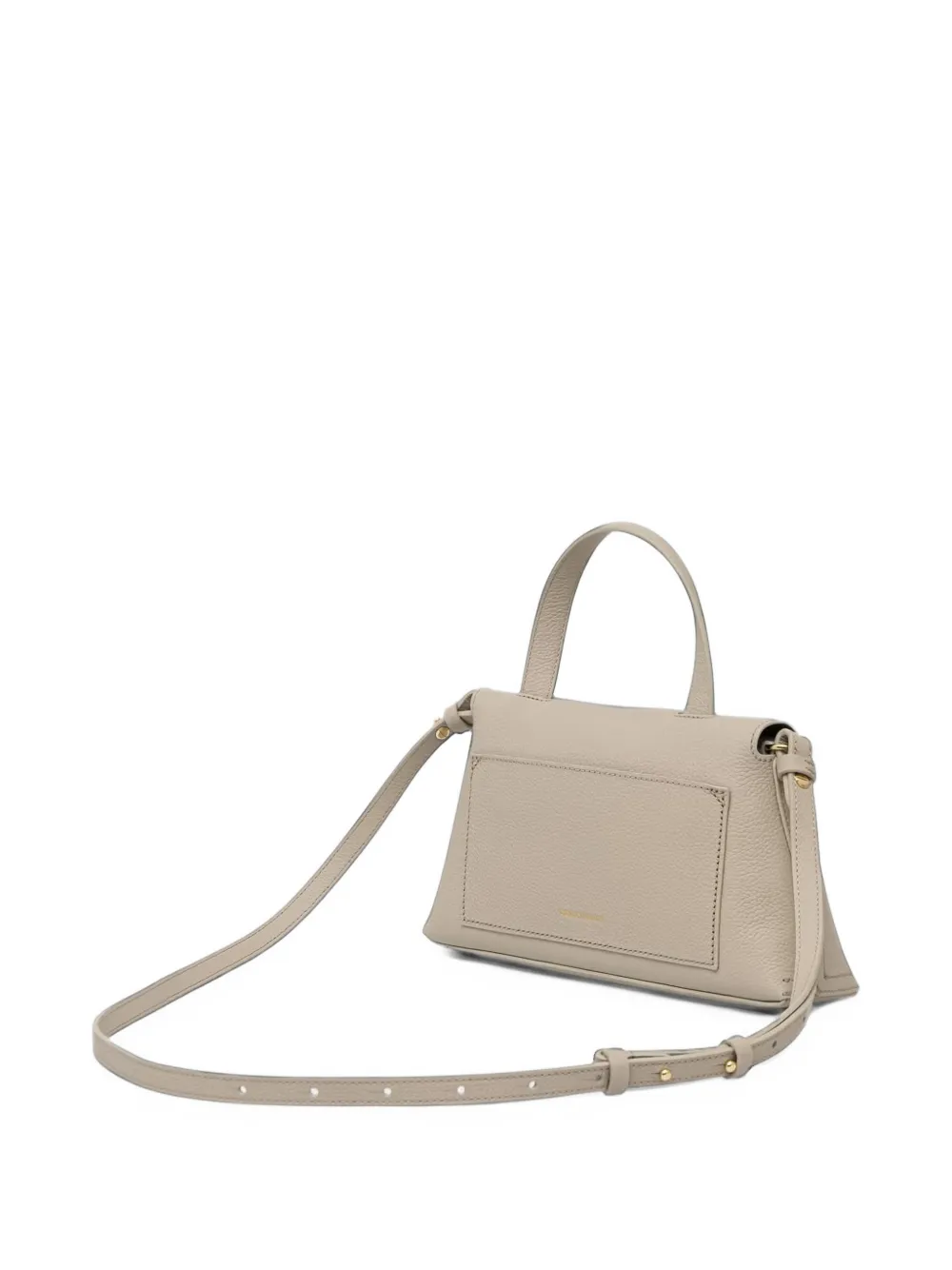 Coccinelle Kleine Nikla schoudertas van bewerkt leer Beige