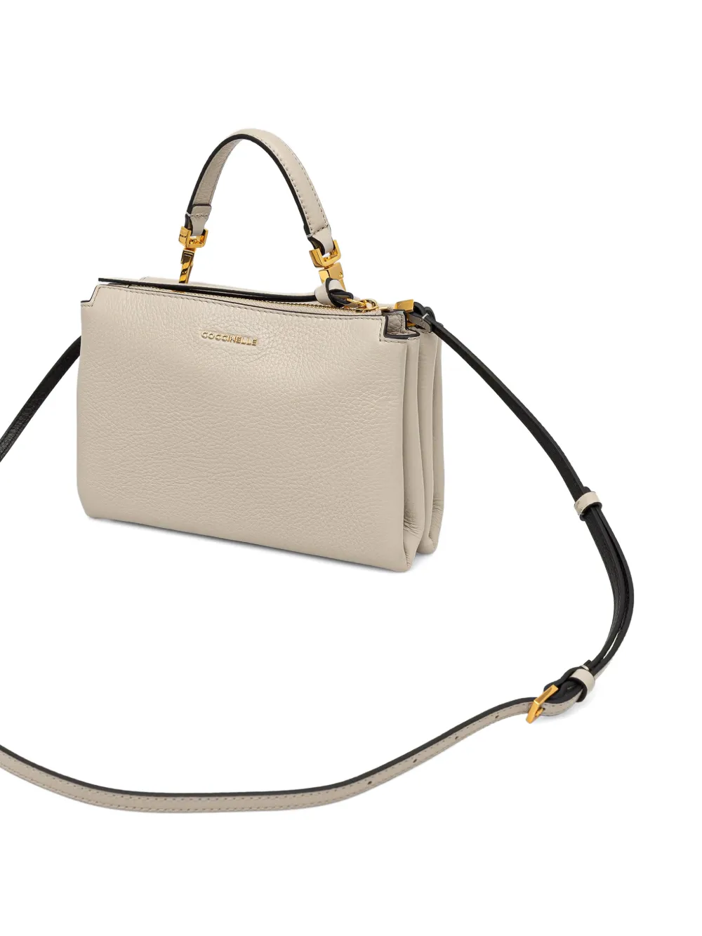 Coccinelle Arlettis leren shopper Beige