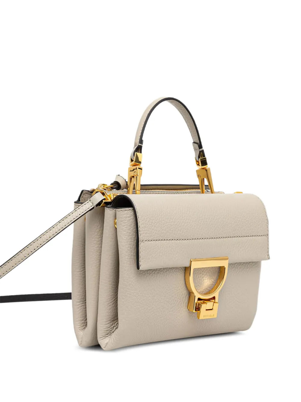 Coccinelle Arlettis leren shopper Beige