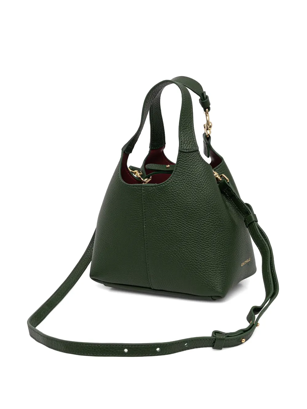 Coccinelle small C-Easy leather tote bag - Verde