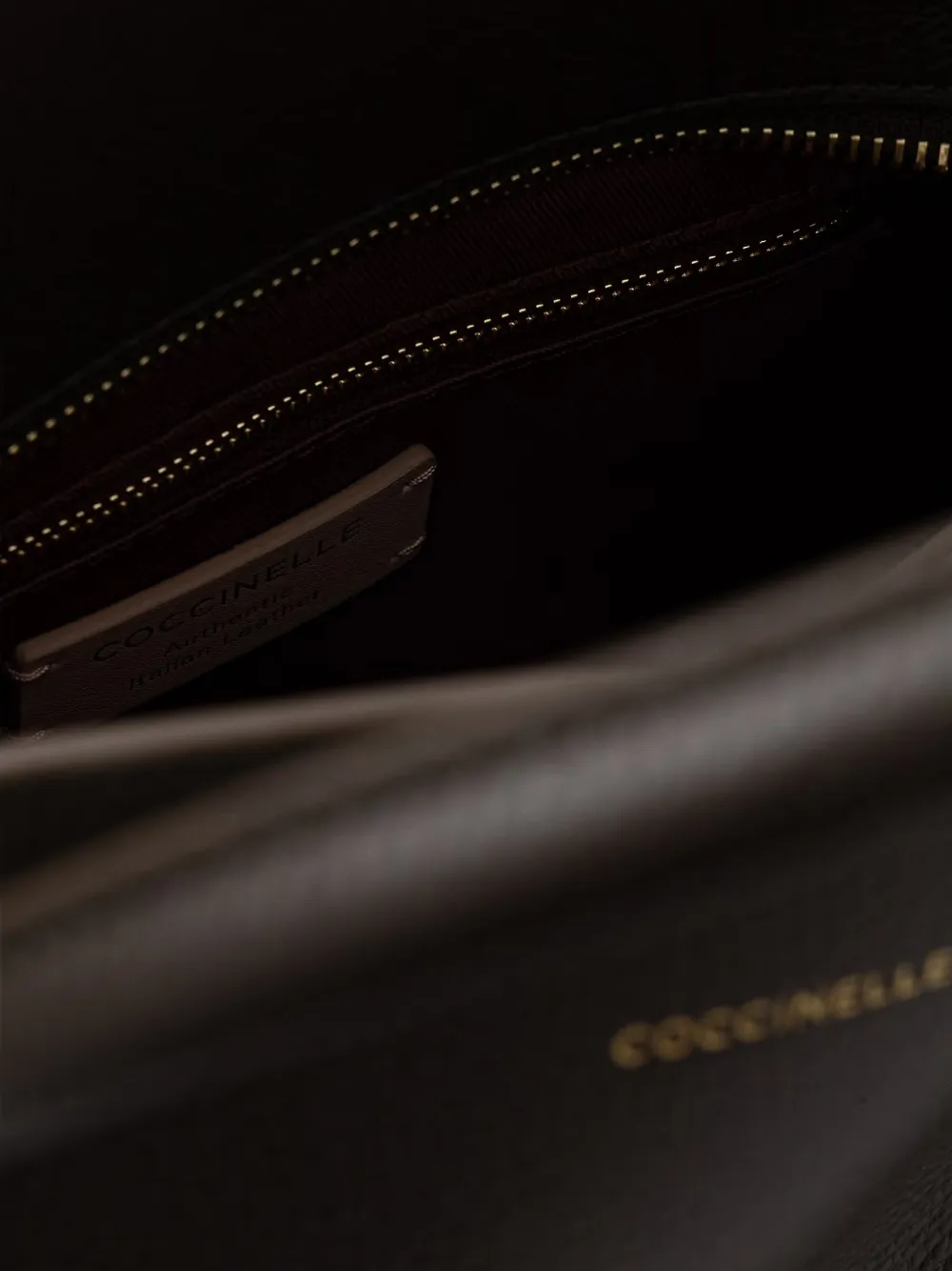 Coccinelle Ladybug shopper met textuur Bruin