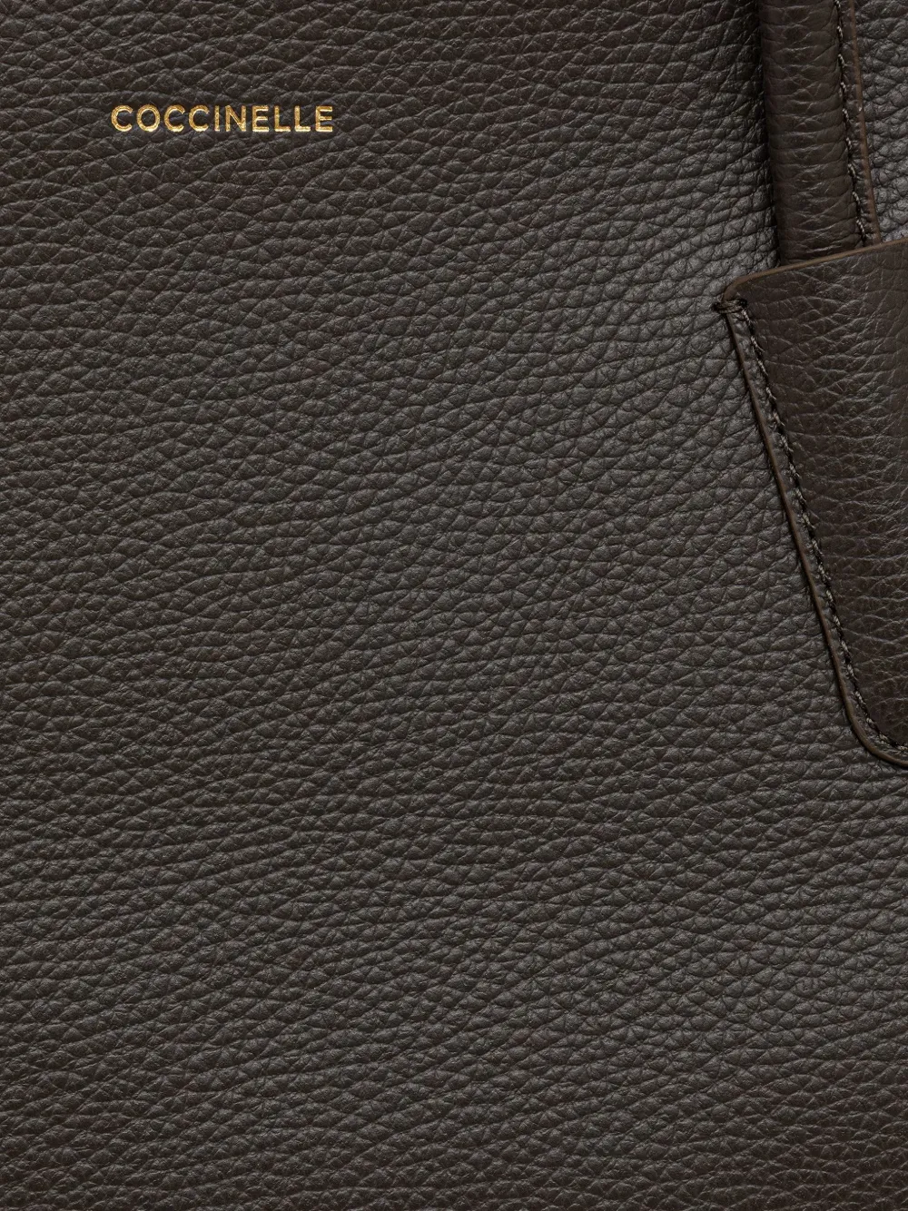 Coccinelle Ladybug shopper met textuur Bruin
