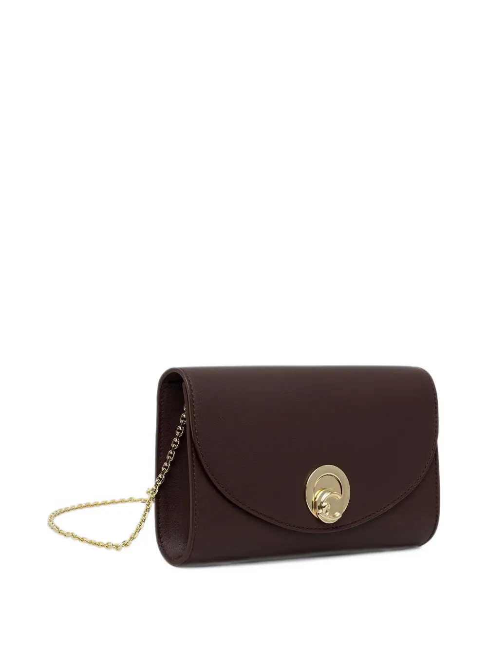 Coccinelle Kleine Nikla leren crossbodytas met logo-plakkaat Rood