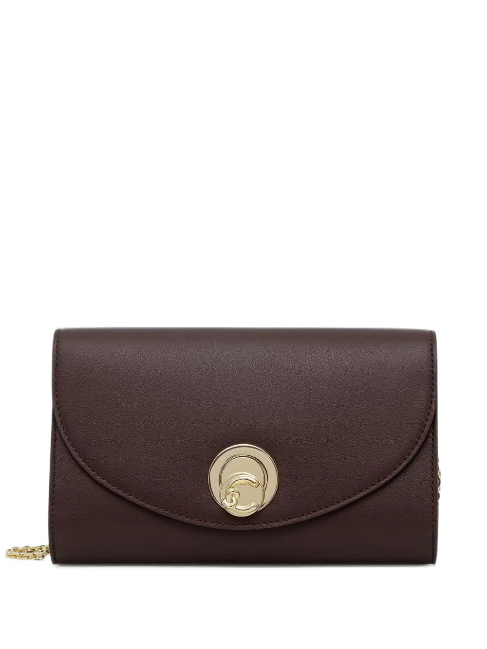 Coccinelle Borsa a tracolla Nikla piccola in pelle con placca logo - Rosso